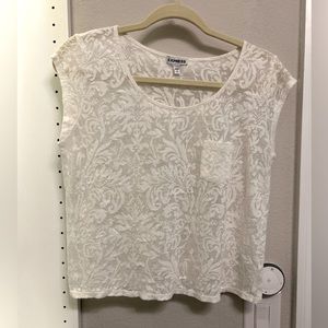 Express sheer crop tee